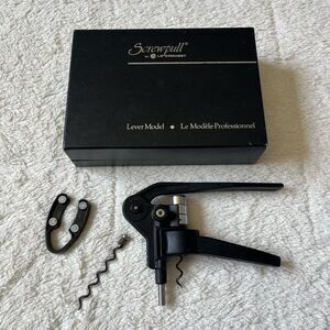 Vintage Le Creuset Screwpull Lever Model Set Wine Cork Opener Full Set